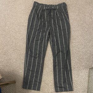 Storia women's Charcoal Striped Dress Pants